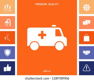 Ambulance symbol icon