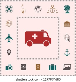 Ambulance symbol icon