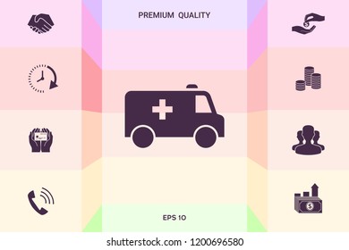 Ambulance symbol icon