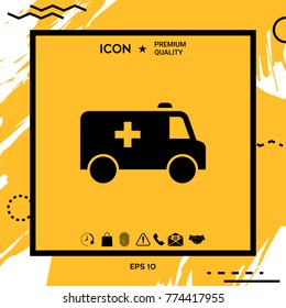 Ambulance symbol icon