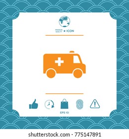 Ambulance symbol icon