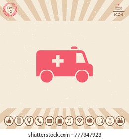 Ambulance symbol icon