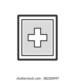  ambulance symbols on Rectangle label 