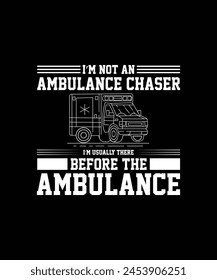 Ambulance t shirt design for pod business