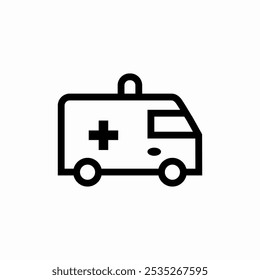 ambulance transport icon sign vector