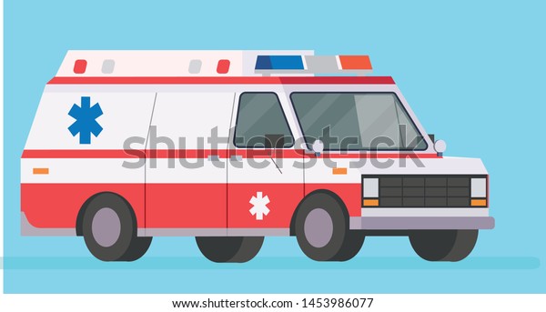 Ambulance\
Transportation Alert Hospital Icon\
Illustration