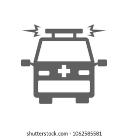 Ambulance van icon in trendy flat style isolated on white background. Symbol for your web site design, logo, app, UI. Vector illustration, EPS