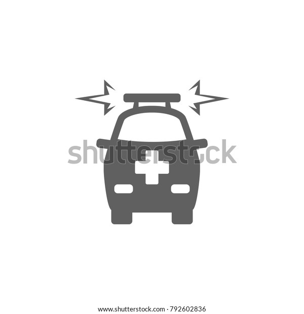 Ambulance van icon\
vector