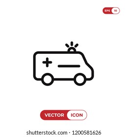 Ambulance vector icon
