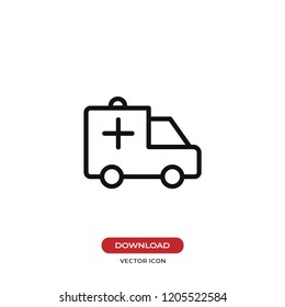 Ambulance vector icon