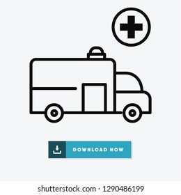 Ambulance vector icon