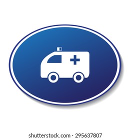 Ambulance vector icon 