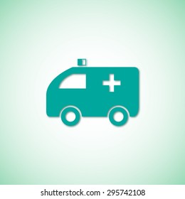 Ambulance vector icon 