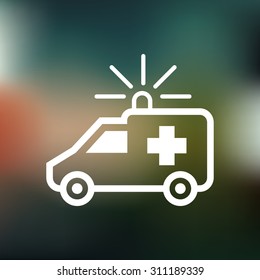 Ambulance Vector Icon