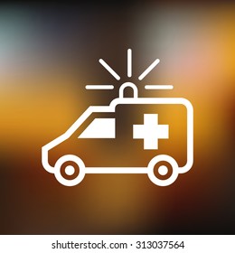 Ambulance vector icon