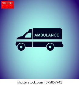 Ambulance vector icon.