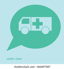 Ambulance vector icon