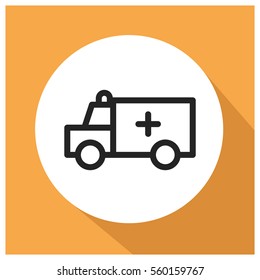 Ambulance vector icon