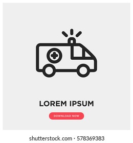 Ambulance vector icon