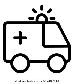 Ambulance Vector Icon