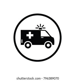 Ambulance Vector Icon