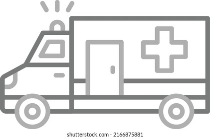 Ambulance vector icon. Can be used for printing, mobile and web applications.