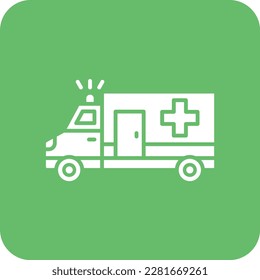 Ambulance vector icon. Can be used for printing, mobile and web applications.