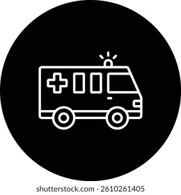 Ambulance vector icon. Can be used for printing, mobile and web applications.