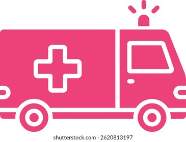 Ambulance vector icon. Can be used for printing, mobile and web applications.