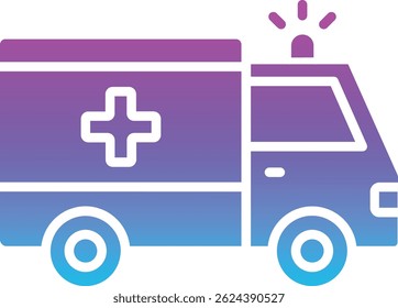 Ambulance vector icon. Can be used for printing, mobile and web applications.