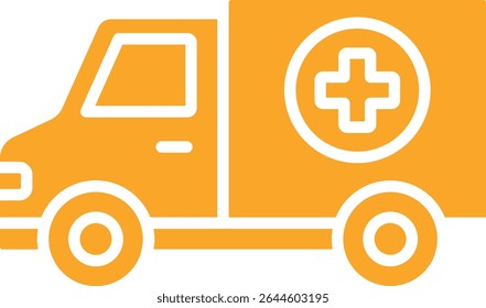 Ambulance vector icon. Can be used for printing, mobile and web applications.