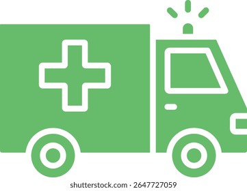 Ambulance vector icon. Can be used for printing, mobile and web applications.