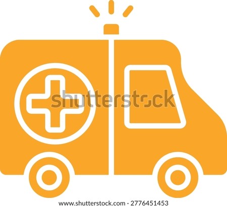 Ambulance vector icon. Can be used for printing, mobile and web applications.