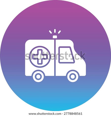 Ambulance vector icon. Can be used for printing, mobile and web applications.