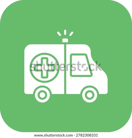 Ambulance vector icon. Can be used for printing, mobile and web applications.
