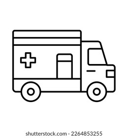 Ambulance Vector Icon easily modify

