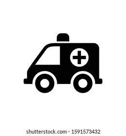 Ambulance vector icon. Editable symbol illustration.