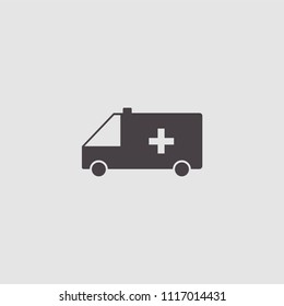 ambulance vector icon illustration
