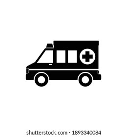 
ambulance vector icon isolated on white background