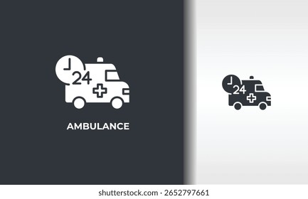 Ambulance Vector, Icon Or Logo Sign Isolated Symbol Illustration