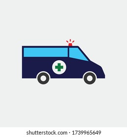 ambulance vector icon medical emergency vehicle