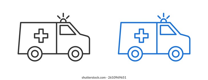 Ambulance vector icon set eps 10