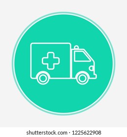 Ambulance vector icon sign symbol