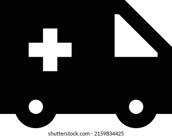 Ambulance Vector illustration on a transparent background.Premium quality symbols.Glyphs vector icon for concept and graphic design. 

