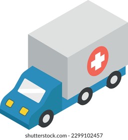 ilustración de ambulance Vector en un fondo transparente. Símbolos de calidad premium. Iconos planos para el concepto y el diseño gráfico.