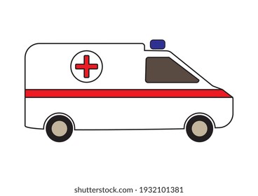 Ambulance vehicle icon, Medical symbol