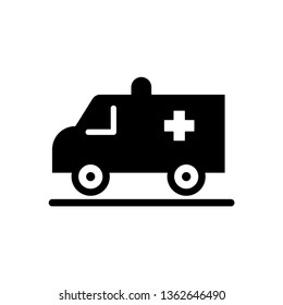 Ambulance Vehicle Icon Vector