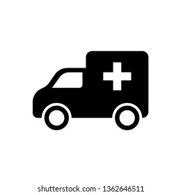 Ambulance Vehicle Icon Vector