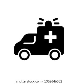 Ambulance Vehicle Icon Vector