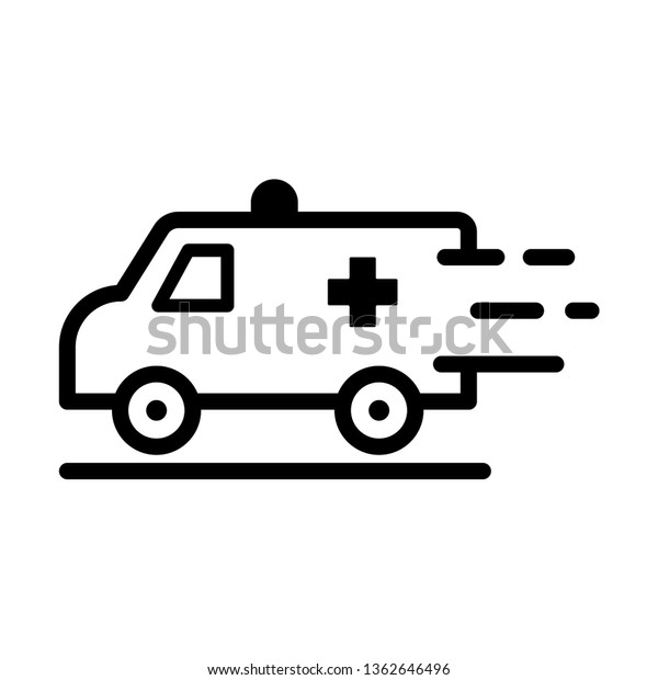 Ambulance Vehicle Icon\
Vector